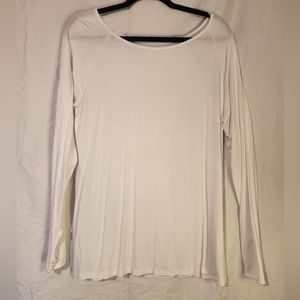 XL white long sleeve workout shirt